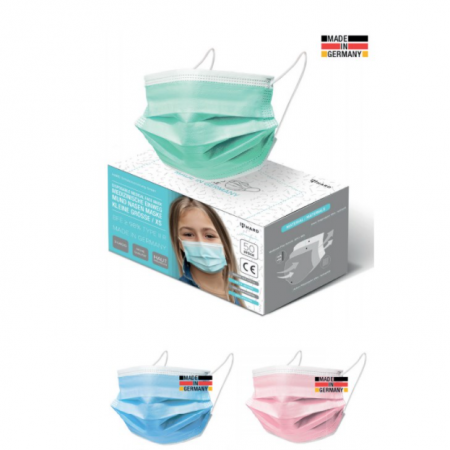 Kinder OP-Maske 3-lagig - verschiedene Farben
